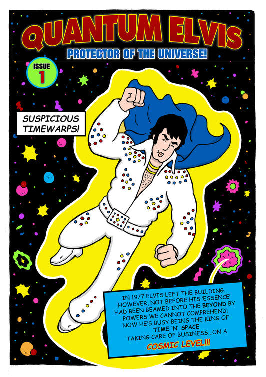 Quantum Elvis Art Print